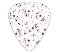 Lot de 12 médiators de guitare avec boîte fine, motif printanier shabby chic, bouquets de mariée romantiques, plectres de guitare spéciaux, coffret cadeau pour guitariste