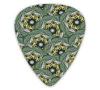 Lot de 12 médiators de guitare avec boîte fine, motifs floraux orientaux, ornements bohèmes, œuvres d'art vintage, coffret cadeau spécial plectres de guitare pour guitariste