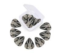 Lot de 12 médiators de guitare avec étui de rangement Motif éléphant pour guitare basse électrique acoustique 0,46 mm, 0,71 mm, 0,96 mm, fins, moyens et lourds pour débutants et musiciens