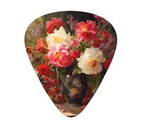 Lot de 12 médiators de guitare Flower Party, 3 épaisseurs différentes, 12 pièces pour une variété d'instruments