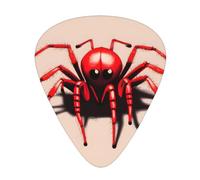Lot de 12 médiators de guitare. Jolie petite araignée rouge, confortable et résistante à l'usure, son net pour guitare et ukulélé