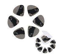 Lot de 12 médiators de guitare personnalisés avec boîte de rangement Motif corbeau et oiseaux 0,46 mm, 0,71 mm, 0,96 mm