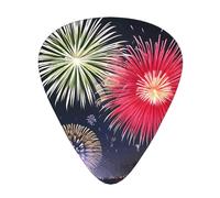 Lot de 12 médiators de guitare Splendid Fireworks Impressions confortables et résistantes à l'usure pour guitare et ukulélé