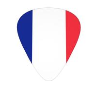 Lot de 12 médiators drapeau français - Trois épaisseurs différentes pour guitare électrique acoustique et autres instruments