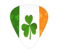 Lot de 12 médiators drapeau irlandais, 4 pièces de chacune des 3 tailles, adaptés à une large gamme d'instruments à cordes