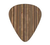 Lot de 12 médiators en bois massif à motifs, adaptés pour les basses et les guitares électriques, parfaits pour les débutants