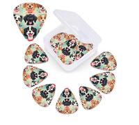 Lot de 12 médiators en celluloïd en celluloïd avec 3 épaisseurs différentes pour basse, guitare électrique et acoustique, ukulélé, cadeau pour homme et femme (0,46 mm, 0,71 mm, 0,96 mm)