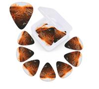 Lot de 12 médiators en celluloïd Flowers in the sunset - 3 épaisseurs différentes - Pour basse, guitare électrique et acoustique - Cadeau pour homme et femme (0,46 mm, 0,71 mm, 0,96 mm)