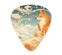 Lot de 12 médiators épais avec motifs Tengu amusants - Conçu pour guitares acoustiques et électriques