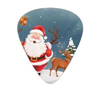 Lot de 12 médiators imprimés Merry Christmas Prin - Confortables et polyvalents pour tous les styles de guitare et joueurs