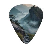 Lot de 12 médiators imprimés Soldiers on the cliff - 12 médiators fins, moyens et épais, adaptés pour guitare, basse, guitare électrique et ukulélé