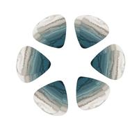 Lot de 12 médiators imprimés Within the Tides (0,46/0,71/0,96 mm) avec étui, pour guitare/ukulélé