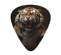 Lot de 12 médiators Leaping Tiger de tailles fines, moyennes et épaisses, adaptés pour guitare électrique et divers instruments