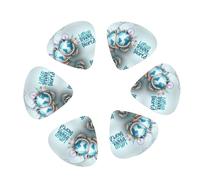 Lot de 12 médiators Let's go Travel Around the World pour guitare, basse, électrique, acoustique, ukulélé, comprend des médiators fins, moyens et lourds avec boîte de rangement