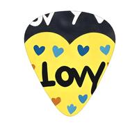 Lot de 12 médiators Love You With All My Heart pour guitare acoustique, ukulélé, etc.