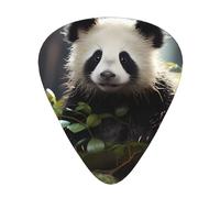 Lot de 12 médiators Panda Cubs in the Forest résistants à l'usure pour guitare, basse, guitare électrique, ukulélé, fin, moyen, lourd