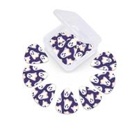 Lot de 12 médiators plats avec étui de rangement pour guitare acoustique, électrique, basse, 0,46 mm, 0,71 mm, 0,96 mm, fin, moyen, lourd pour débutants et musiciens