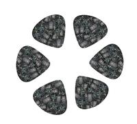 Lot de 12 médiators pour guitare électrique, acoustique, ukulélé, avec boîte de rangement