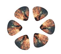 Lot de 12 médiators Statue de la Liberté avec étui pour guitare/ukulélé Motif New York 0,46/0,71/0,96 mm