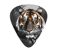 Lot de 12 médiators Tiger at rest - Impression confortable et résistante à l'usure - Son net pour guitare et ukulélé