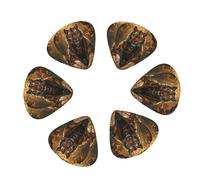 Lot de 12 médiators Tiger in the Fallen Leaf Forest pour guitare électrique, acoustique, ukulélé, comprend des médiators fins et moyens avec boîte de rangement