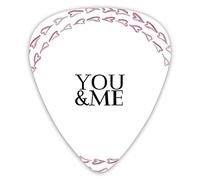 Lot de 12 médiators universels en ABS, aquarelle, cercle de cœurs, Saint-Valentin, icônes romantiques minables, célébration pour guitare acoustique et électrique