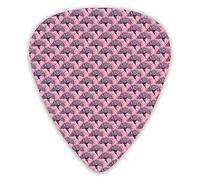 Lot de 12 médiators universels en ABS, fleurs naïves dessinées à la main dans des ambiances romantiques jolies et féminines pour guitare acoustique et électrique