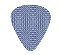 Lot de 12 médiators universels en ABS, illustration florale traditionnelle portugaise espagnole continue, pour guitare acoustique et électrique, lavande blanche et foncée