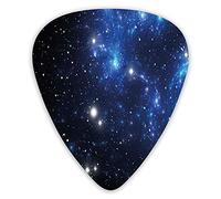 Lot de 12 médiators universels en ABS pour guitare acoustique et électrique, thème astronomie, thème galaxie, mystère, étoile, nébuleuse, cluster astral