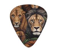 Lot de 12 médiators WZYWHJ King of the Jungle - Sensation confortable - Son clair - Épaisseur modérée - Convient pour guitare et guitare électrique