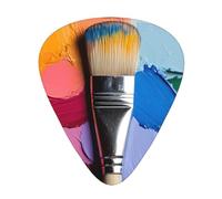 Lot de 12 médiators WZYWHJ - Plateau de peinture - Sensation confortable - Ton clair - Épaisseur modérée - Convient pour guitare et guitare électrique