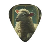 Lot de 12 médiators WZYWHJ The Lamb in the Spaceship - Sensation confortable - Son clair - Épaisseur modérée - Convient pour guitare et guitare électrique
