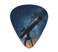 Lot de 12 médiators WZYWHJ The Starry Sky in the telescope Printing Comfortable feel clear tone medium thickness suitable for guitar and electric guitar