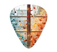 Lot de 12 médiators WZYWHJ Thousand Paper Cranes on the Window Printing Comfortable Feel Clear Tone Medium thickness suitable for Guitar and Electric Guitar