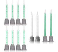 Lot de 12 mélangeurs statiques pour colle 2K, mélangeur statique, buses de mélangeur 1:1, embouts mélangeurs, colle plastique, tube mélangeur pour colle plastique, colle à deux composants, pistolet