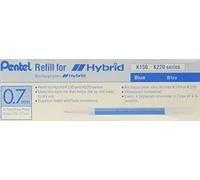 Lot de 12 mines recharges pour stylo à bille à encre gel Pentel KFR7 bleu