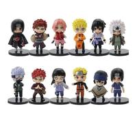 Lot de 12 Mini Figurine Pop Naruto Set de Petites Figurines Chibi de Naruto - en PVC - 6,5 cm[282]