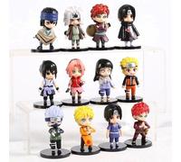 Lot De 12 Mini Figurines Naruto Sasuke Kakashi Sakura Gaara Itachi Jouet Lia15912