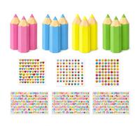 Lot de 12 mini sacs d'école, 6 lettres brodées, petits sacs d'école, multicolores