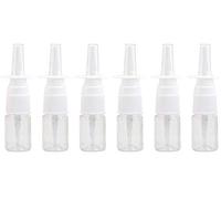 Lot de 12 mini vaporisateurs nasaux en plastique - 5 ml - Portable - Rechargeables - Pour cosmétiques, parfums, maquillage, eau claire 5ML