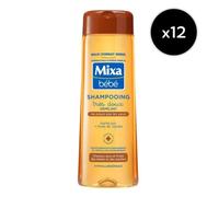 Lot De 12 - Mixa Bébé Shampooing Démêlant Très Doux Karité 300ml