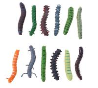 Lot De 12 Modèles De Ver Torsadé En Plastique, Jeu De Faux Insectes, Cadeaux De Fête, Jouets Multicolores En Pvc Pour Enfants