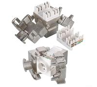 Lot de 12 modules FTP Ethernet CAT6A 10 Gigabit en alliage de zinc Cat.6a STP