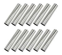 Lot de 12 moules à croissant en acier inoxydable à grande vis, moules à cannolis, tubes antiadhésifs, cônes en corne de crème, moule à pâtisserie pour Noël, anniversaire de mariage, pâtisserie sur