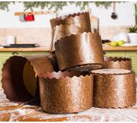 Lot de 12 moules à pain de Pâques - 425,2 g - Moule à pain de Pâques Kulich - Moule en papier à panettone - Grand moule à pâtes