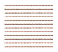 Lot de 12 moulures décoratives en bois perlé de 40 cm - Bandes de moulage mural 3D brutes pour bricolage, maison, meubles, armoire, mur, porte, miroir, étagère, commode, blé