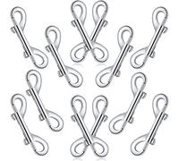 Lot de 12 mousquetons à double extrémité en alliage de zinc pour attacher la laisse du chien, du collier, de la laisse, du porte-clés, des attaches, des seaux (12,9 cm)
