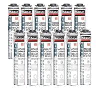 Lot de 12 Mousses expansive RUBSON WhiteTeq pistolable 750ml - Isolation thermique et phonique