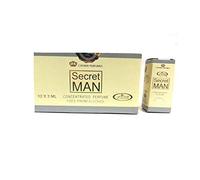Lot de 12 Muscs Parfum Al Rehab SECRET MAN 3 ml 100% Huile Parfumée Sans Alcool