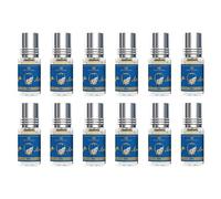 Lot de 12 Muscs Parfums Al Rehab AROOSAH 3 ml Notes Florales et Fraîches de Camomille, Fleur de Cosmos & Accords Aromatiques - Huile Parfumée Orientale pour Femme et Homme Sans Alcool